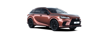 Miniatura Lexusa RX w kolorze pomarańczowym