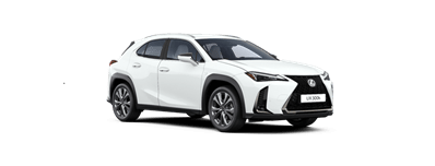 Miniatura Lexusa UX w kolorze białym